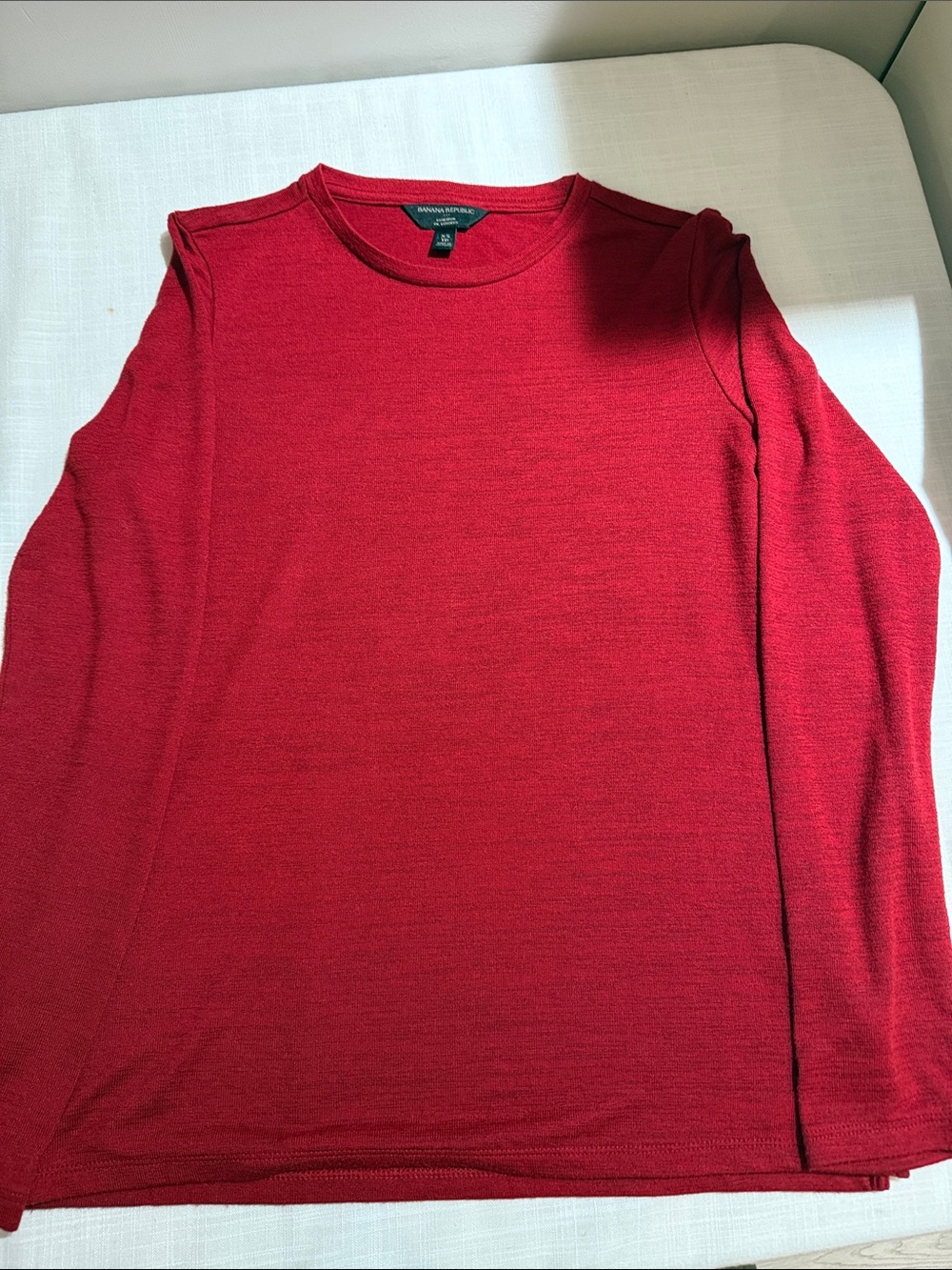 Banana Republic Bright Red Crewneck Sweater